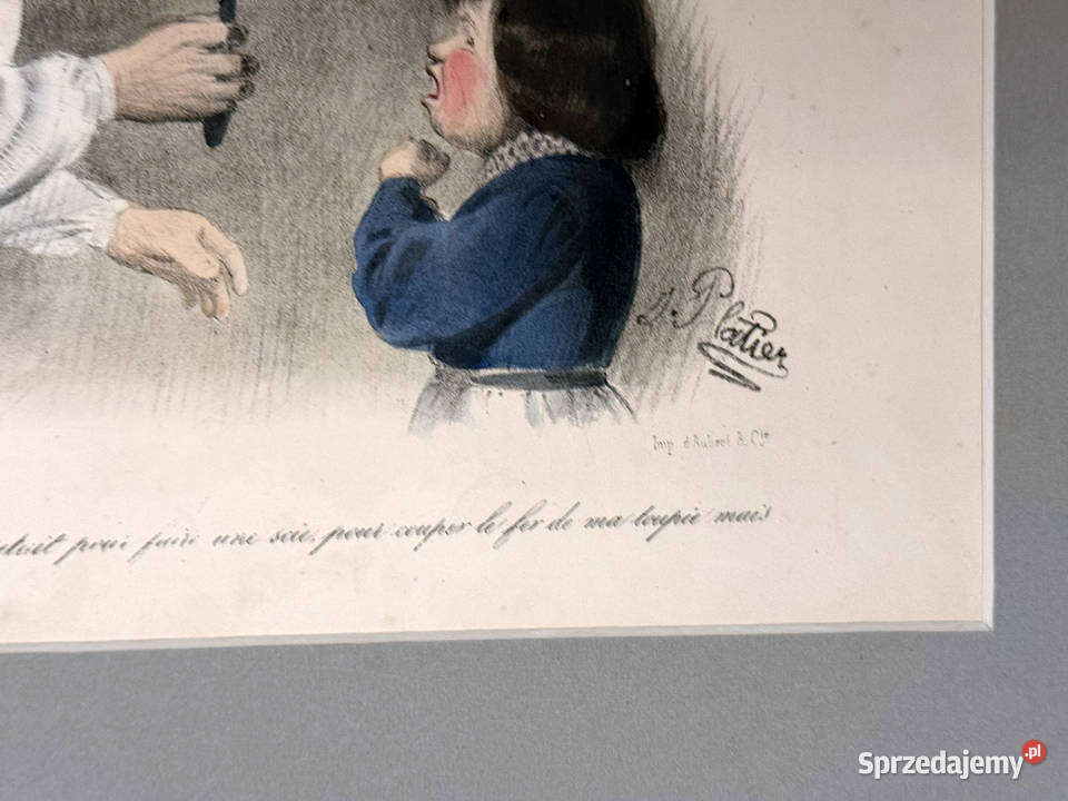 Oryginalna Karykatura Francuska XIX w Warszawa