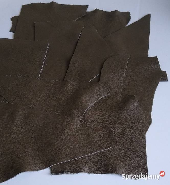 Skóra 368 g Licowa Włoska średnie i małe kawałki Antyki, Sztuka, Kolekcje pomorskie Gdańsk