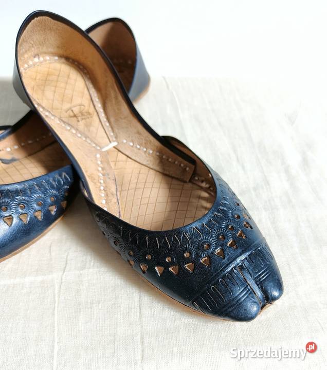 Czarne skórzane buty balerinki 38 skóra orient sprzedam