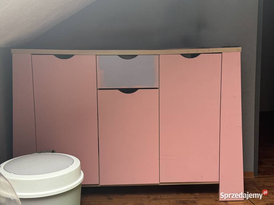 Różowa komoda 130x95 Piotrków Trybunalski