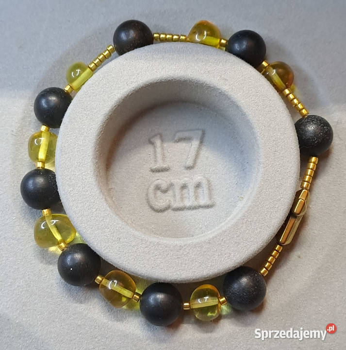 Bransoletka różaniec dziesiątka różańca BURSZTYN mazowieckie Warszawa