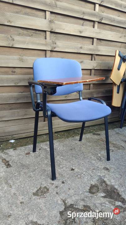 Krzesło ISO konferencyjne niebieskie z pulpitem Krzesła Warszawa sprzedam