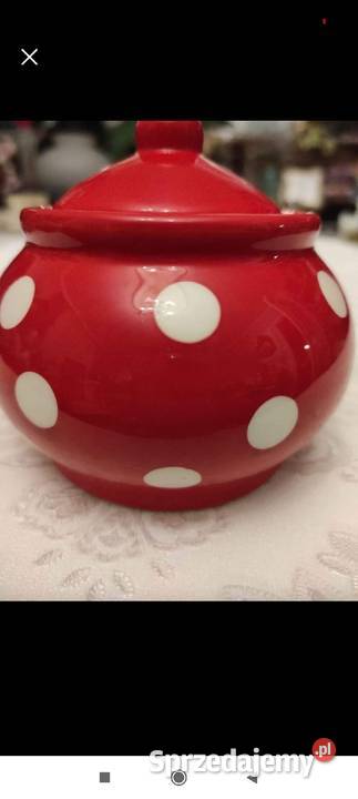 CUKIERNICA W GROCHY VINTAGE HAND MADE CERAMIKA Rękodzieło Pabianice sprzedam