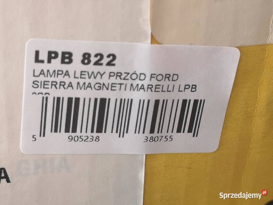 LAMPA LEWY PRZÓD FORD SIERRA MK2 19871993 NOWA sprzedam