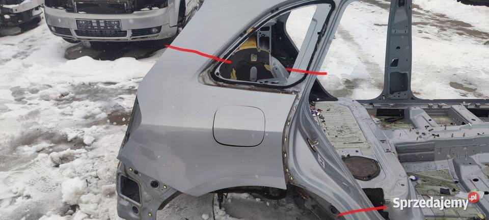 ĆWIARTKA BŁOTNIK PRÓG PRAWY TYŁ AUDI Q5 8R Zestawy części blacharskich