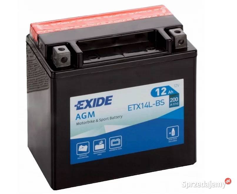 Akumulator motocyklowy EXIDE ETX14LBS YTX14LBS Białobrzegi