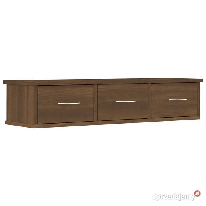 Szafka ścienna brązowy dąb 88x26x185 WM815083 Warszawa
