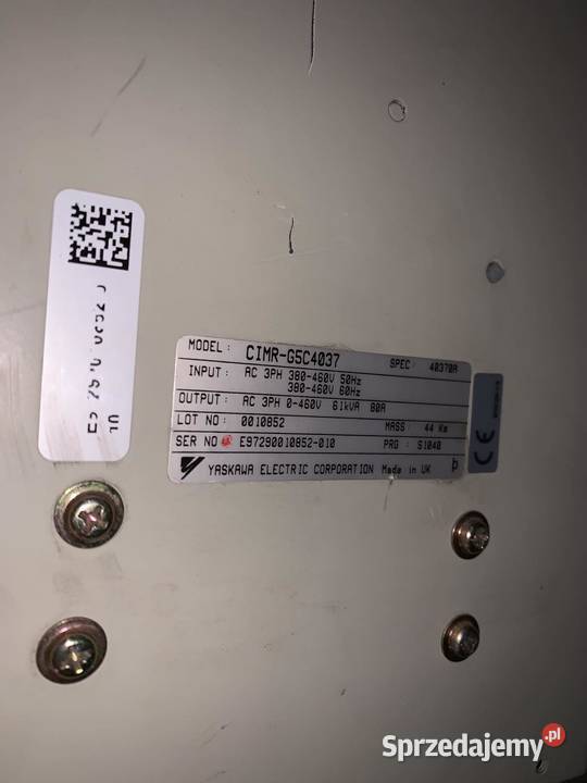 Yaskawa CIMRG5C4037 Inverter 80A mazowieckie Warszawa