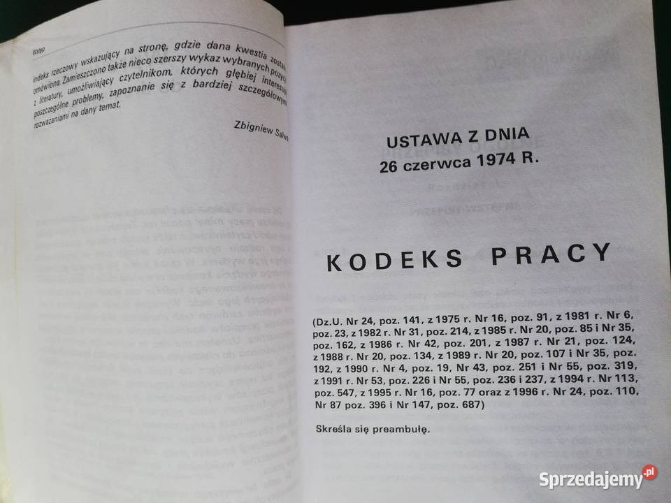 Kodeks pracy komentarz Zbigniew Salwa 3x Kraków