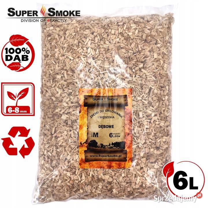 Zrębki Wędzarnicze Super Smoke DĄB KL08 68mm Białystok