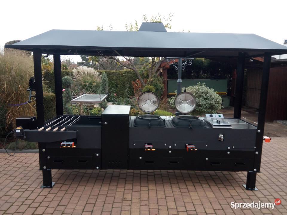 Gastronomiczny grill cateringowy gazowy węglowy Damasławek sprzedam