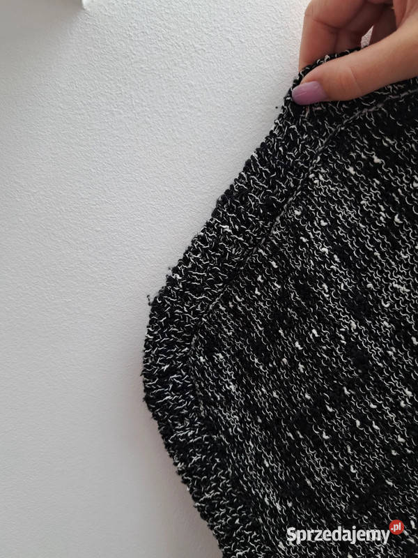 Czarnobiały melanżowy kardigan Clockhouse Trąbki Wielkie