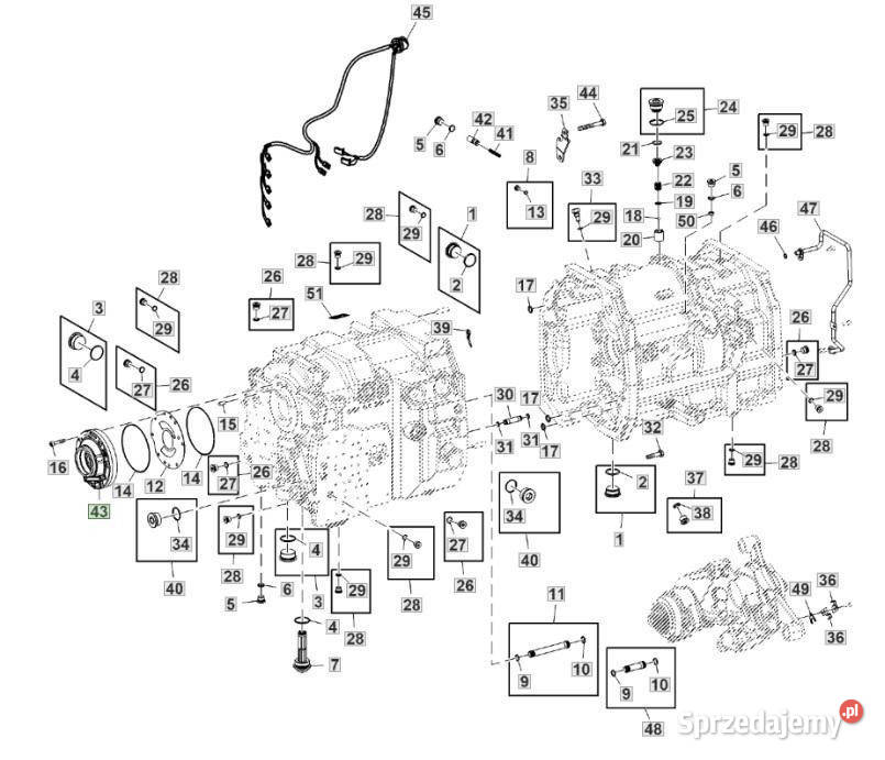 John Deere 6230 6250 pompa oleju transmisyjna wielkopolskie Jastrzębniki