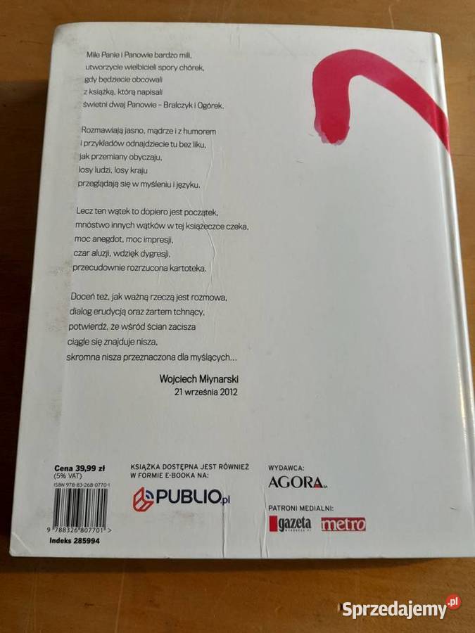 Książka Jerzy Bralczyk Michał Ogórek Kiełbasa i Pozostałe Dąbrowa Górnicza