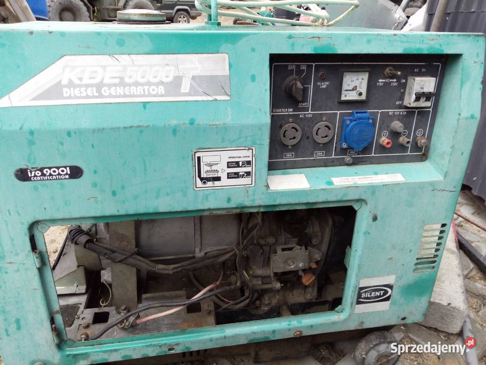 Agregat prądotwórczy diesel 5 kw KDE 5000T Czaplinek