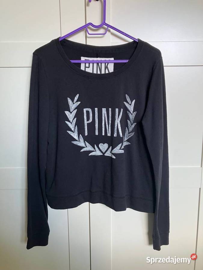 Czarna lekka bluza Victorias Secret Pink USA Nisko