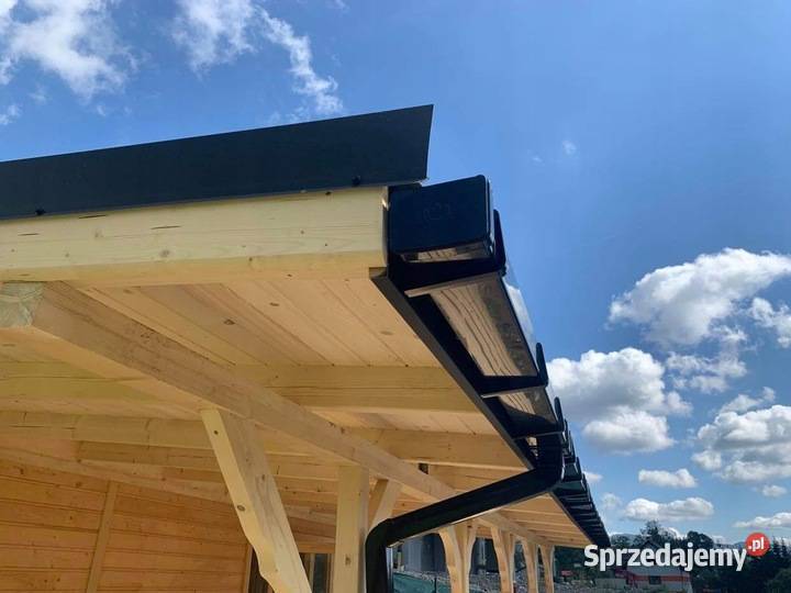 Krop rura spustowa kwadratowa 80x80 PVC dł 1m Hajnówka