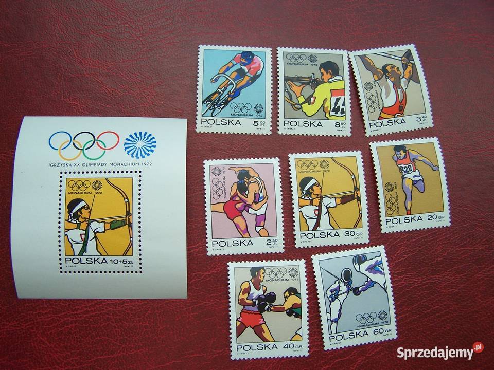 Polska 1972 MNH Mi 214956 Sport Olimpiada