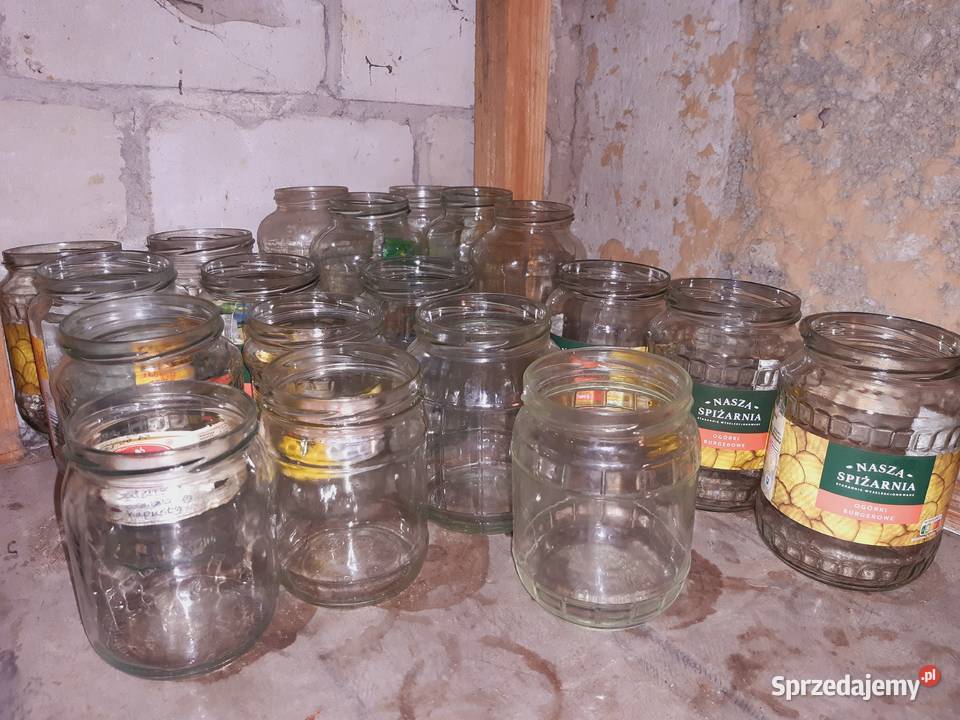Słoiki z zakrętkami różne pojemności Nałęczów sprzedam