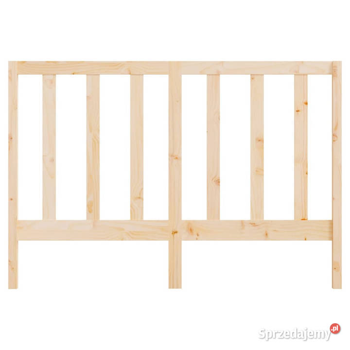 Wezgłowie łóżka 126x4x100 lite drewno sosnowe