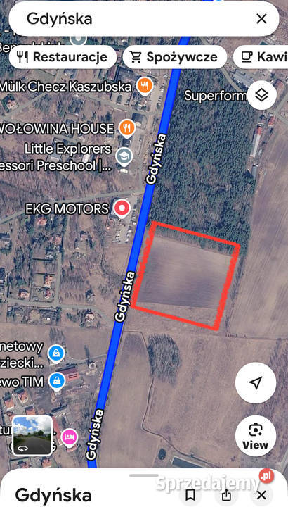 Działki inwestycyjne Miszewko Pomorskie Sprzedaż pomorskie