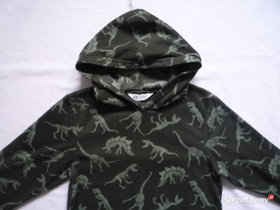 HM 122128 Bluza polarowa zielona z kapturem w Szczecin
