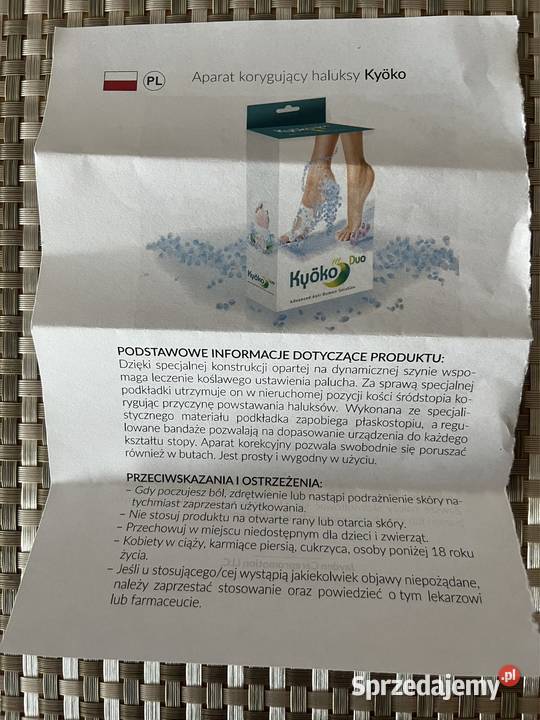Aparat korygujący haluksy Warszawa sprzedam