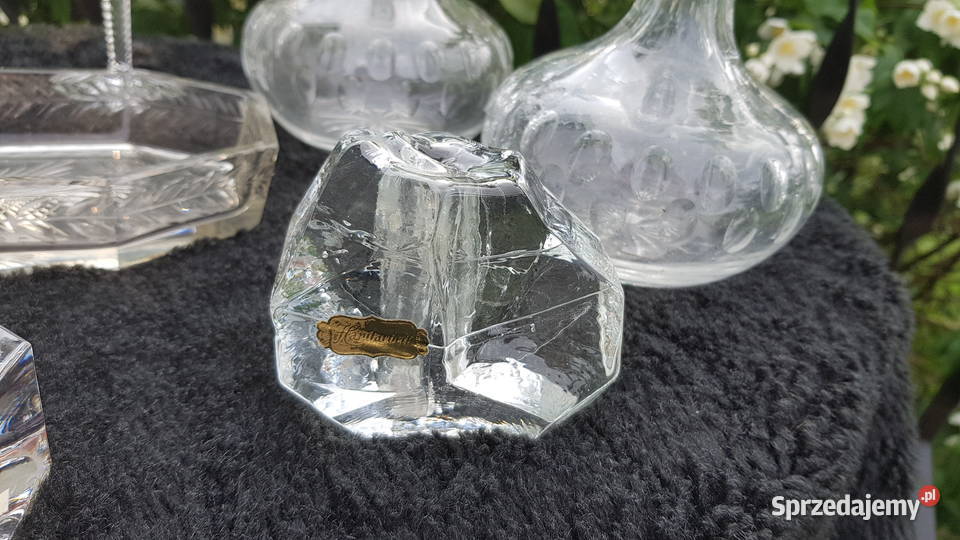 Kruształy świeczniki miseczka karafki Myszków sprzedam