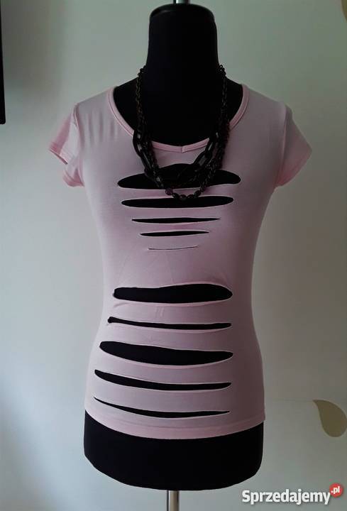 Bluzka z dziurami rozmiar 3810 krótki rękaw Topy i koszulki Warszawa sprzedam