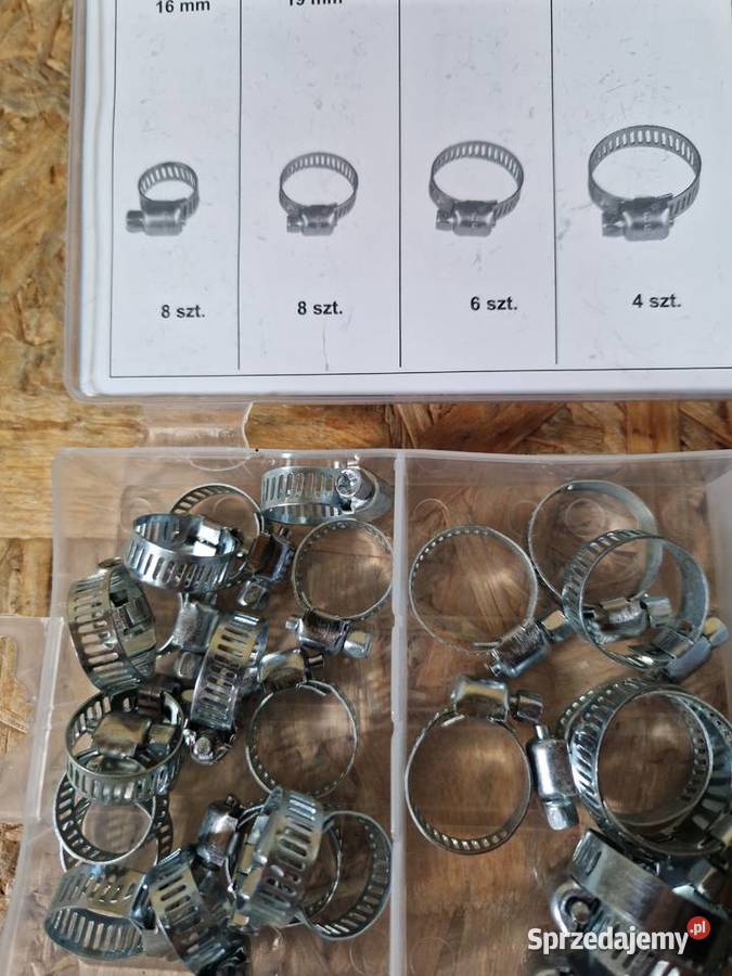 OPASKI ZACISKOWE ŚLIMAKOWE ZESTAW 34 1632 mm wielkopolskie Głogowa sprzedam