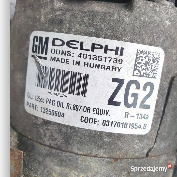 SPRĘŻARKA KLIMATYZACJI Opel Astra H Zafira B