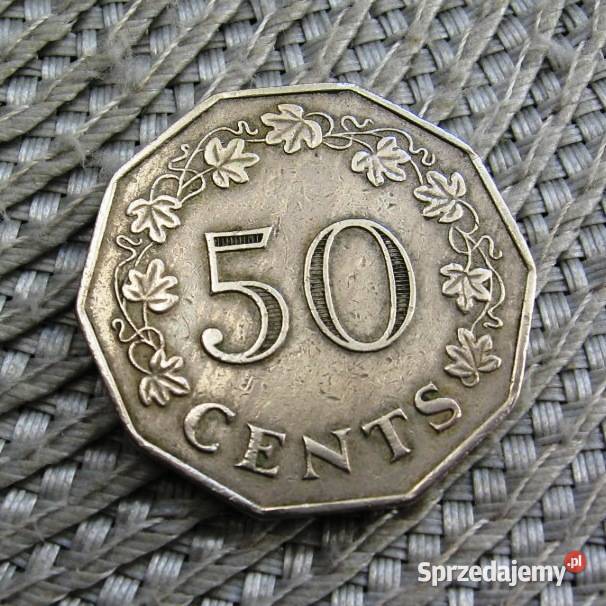 Malta 50 Cent 1972r Kalisz