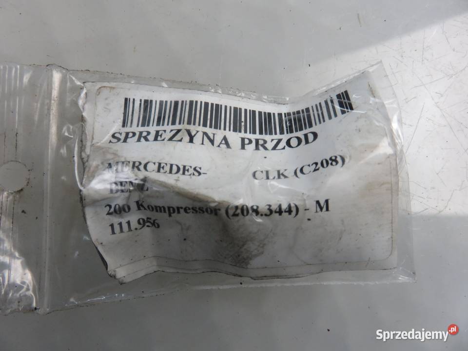 2X SPRĘŻYNA PRZÓD MERCEDES CLK C208 200 Sprężyny zawieszenia małopolskie sprzedam