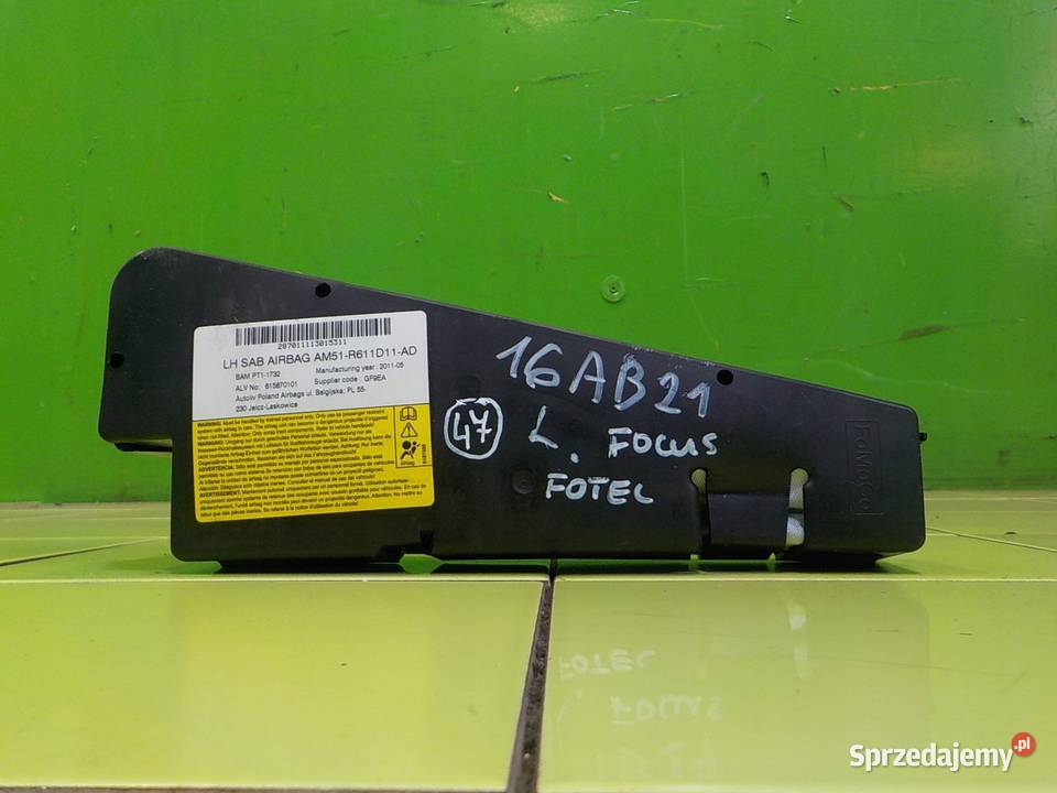 FORD FOCUS MK3 11r HB 5D airbag poduszka fotela Suków