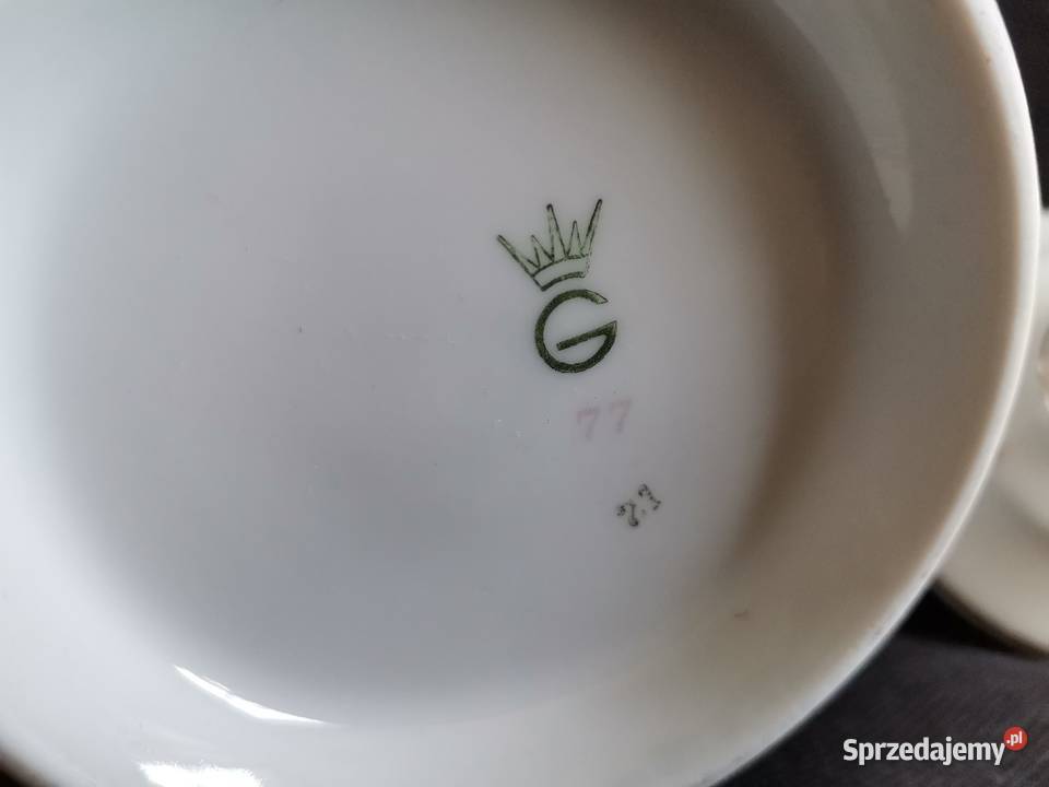Stara porcelana Giesche cukierniczka Łucja Maki Katowice