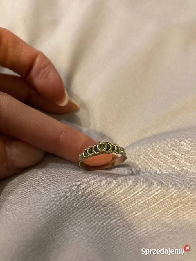 Srebrny pierścionek vintage srebro podkarpackie Nisko