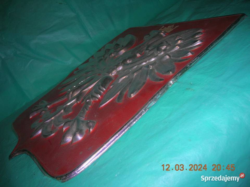 Naścienne godło PRL Łódź