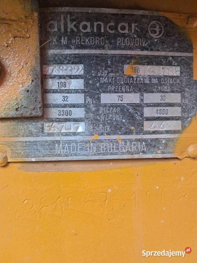 Wózek Widłowy Bułgar warmińsko-mazurskie Brzydowo sprzedam