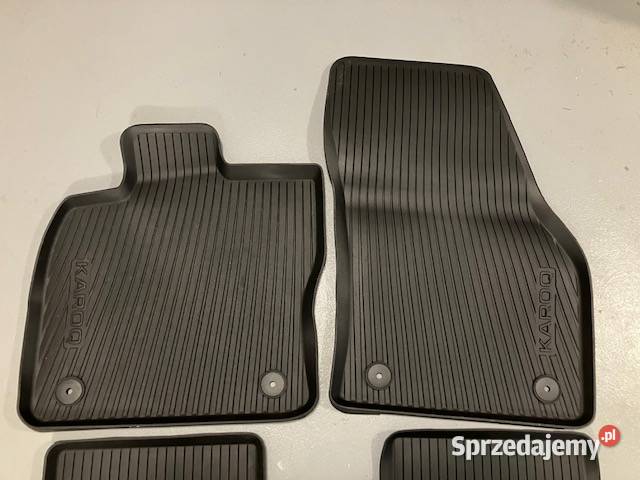 Oryginalne dywaniki gumowe skoda KAROQ Wyposażenie wnętrza Kraków