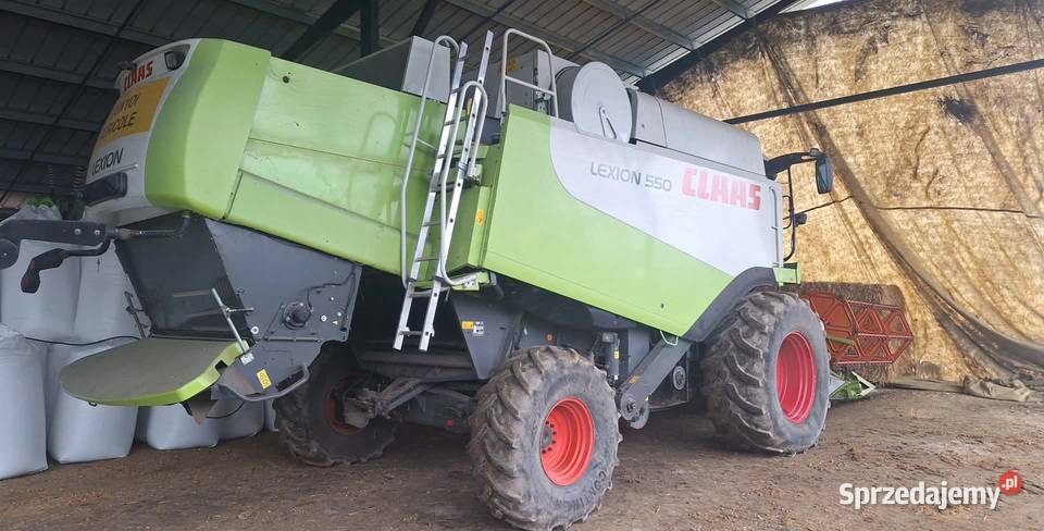 Kombajn zbożowy Claas Lexion 550 z hederem Claas Łomża