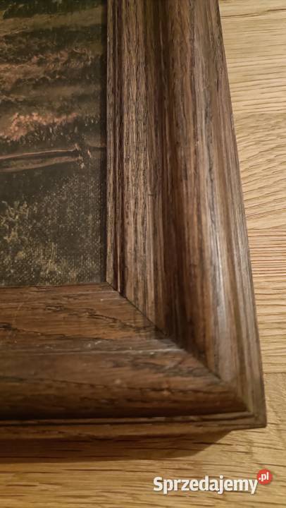 Dwa Ładne stare obrazy Reprodukcja Warszawa