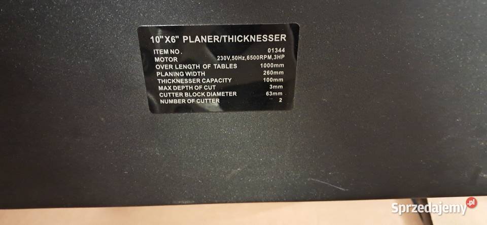 Grubościówka strugarka wyrówniarka heblarka Baszki