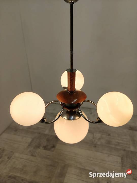 żyrandol sufitowy art Deco vintage lata 50te Radomsko