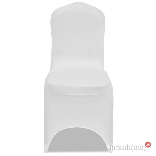 vidaXL Elastyczne pokrowce na krzesła białe 100 Warszawa