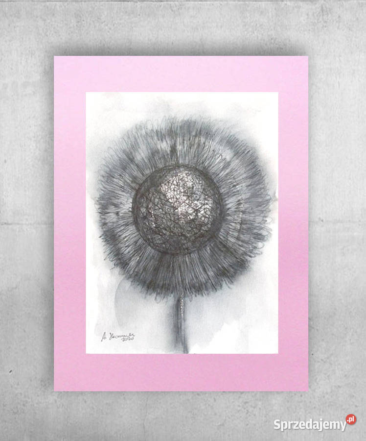 szaro różowy obraz do salonu skanynawski styl Poznań