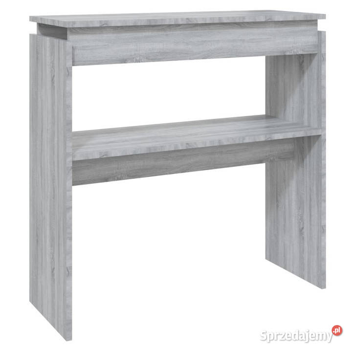 Stolik konsolowy szary dąb sonoma 80x30x80