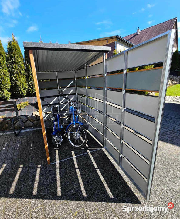 Wiata śmietnikowa 12x2 m Antracyt złoty dąb kujawsko-pomorskie Bydgoszcz