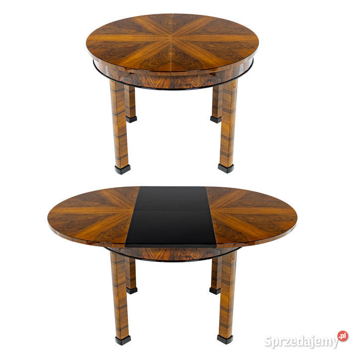 Okrągły Stół Art Deco Modernizm Lata 50 Vintage Swarzędz