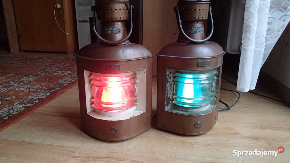 Stare lampy nawigacyjne Franz Schilbach Szczecin
