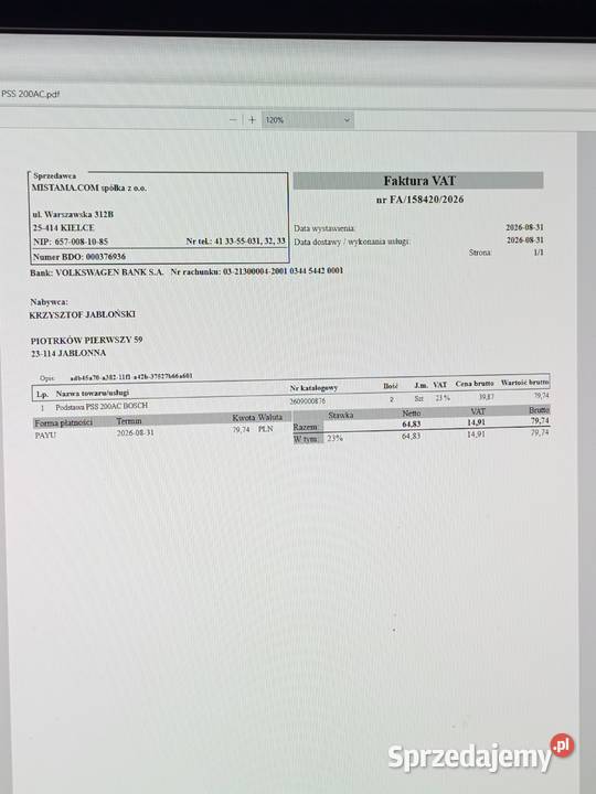 Bosch PSS 200 AC Szlifierka Walizka 2 Stopy 33